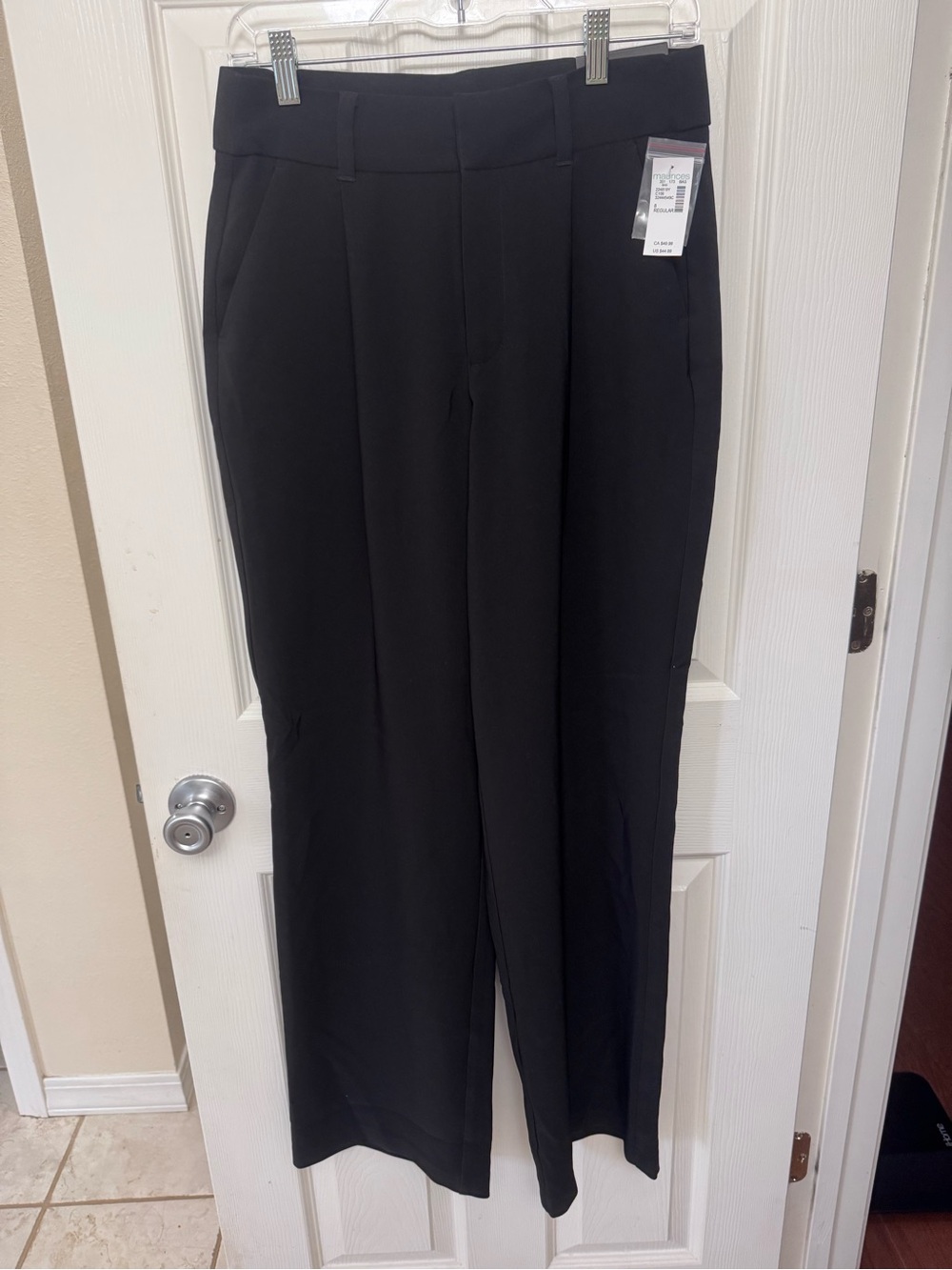 Maurices Black Women's Straight Leg Dress Pants